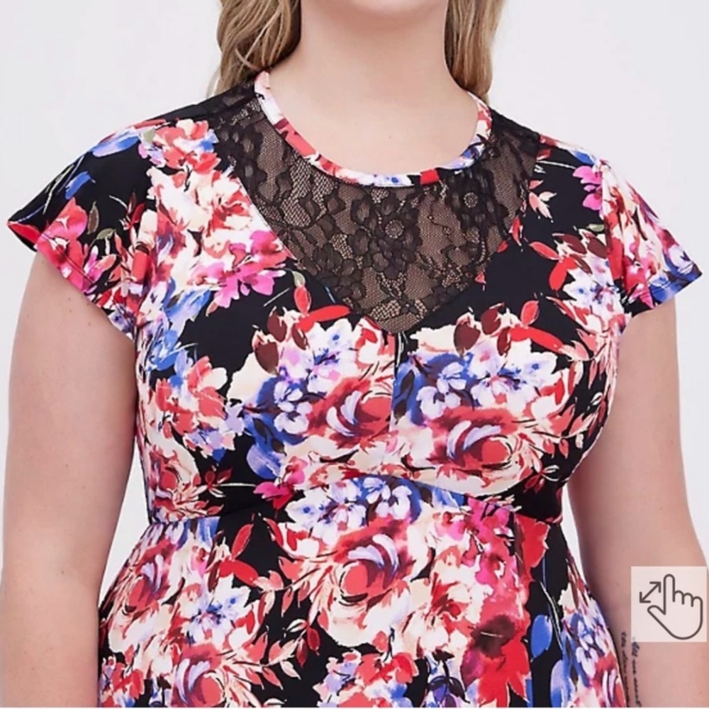 Floral Black Dress - Picture 2 of 7